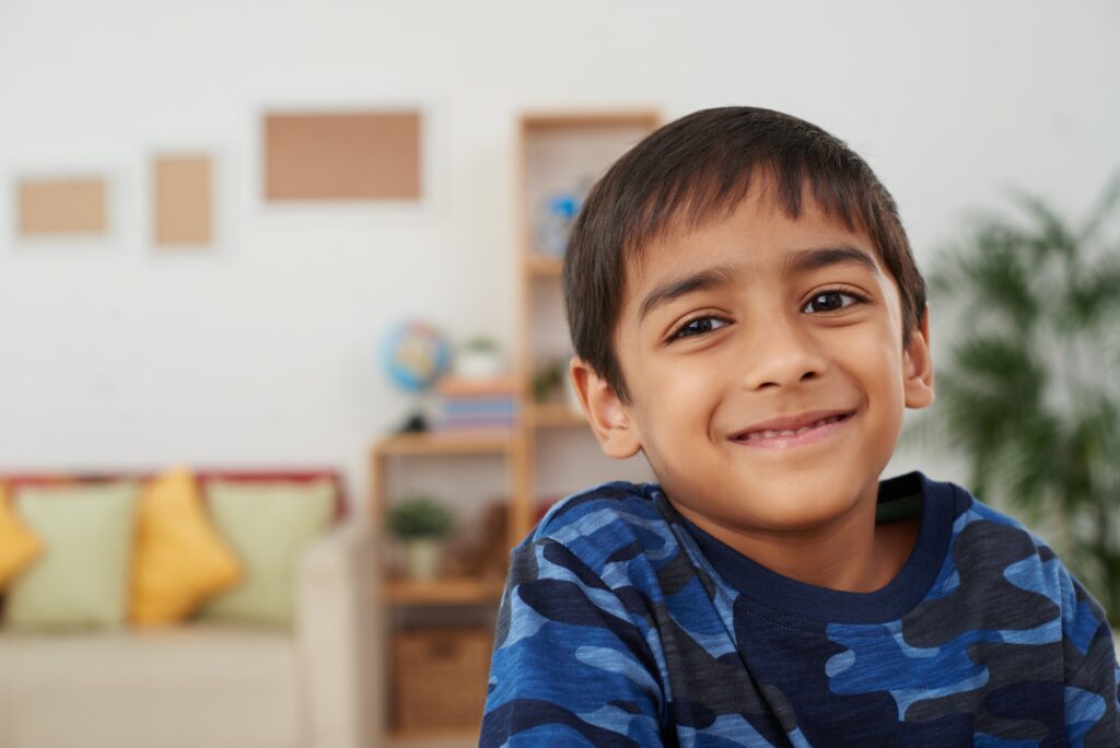 Cheerful Indian kid